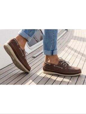 David Stone Boat Shoes Brown Size 11
